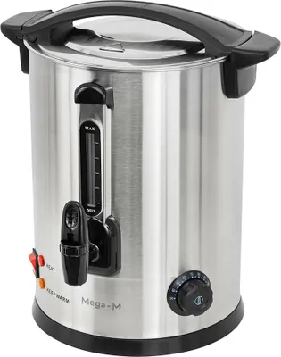 Zdjęcie produktu dla Warnik do wody podgrzewacz do kawy herbaty stal nierdzewna Mega-M 12.4L 1800W