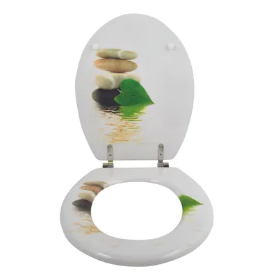 Produktbild von WC-Sitz Toilettendeckel Toilettensitz WC Deckel Klobrille MDF (Lingga)