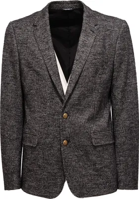Produktbild von 3311K DOLCE&GABBANA Jacke mit Hahnentrittmuster aus Baumwolle und Wolle Mann