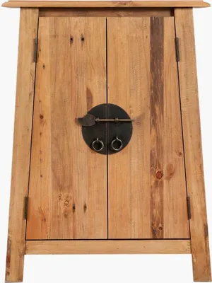 Produktbild von vidaXL Bad-Beistellschrank Massivholz Kiefer 59x32x80 cm