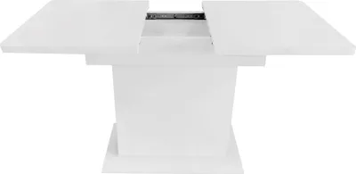 Immagine prodotto di okwish Set da pranzo per 4 persone (5 pezzi), tavolo da pranzo con 4 sedie, tavolo da pranzo rettangolare 130×70×75 cm con sedie in tessuto Sherpa per la camera da letto, bianco