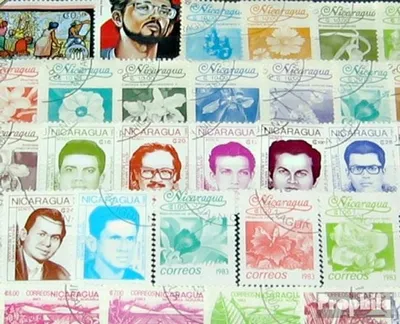 Produktbild von Briefmarken Nicaragua 100 verschiedene Marken