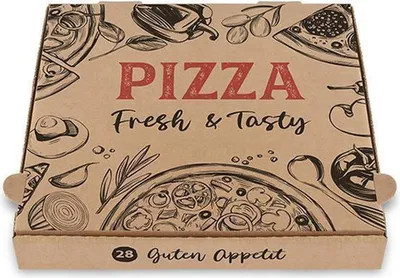 Produktbild von Pizzakartons 32 x 32 x 4cm - 100 Kartons - recycling