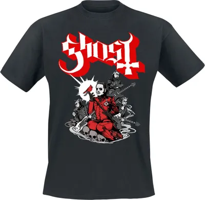 Produktbild von Ghost T-Shirt Herren Cardinale schwarz L