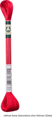 Produktbild von DMC Stickgarn Mouline Satin 1008F -321, 6-fädig, 8m