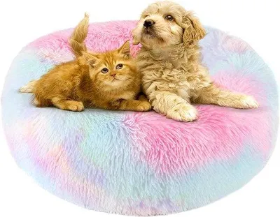 Produktbild von Famanu Katzenbett – Rundes Plüschbett für Katzen