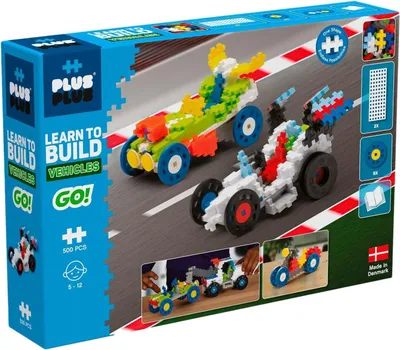 Produktbild von Plus-Plus Learn to Build Vehicles, Bausatz, 5 Jahr(e), 500 Stück(e)
