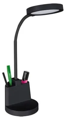 Produktbild von 8-W-LED-Schreibtischlampe mit dimmbarem Licht und Berührungsschalter, schwarz, LABOR Ideus 03824