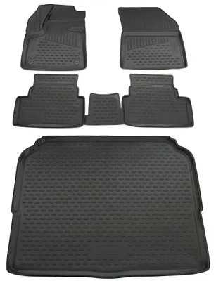 Produktbild von Gummi Kofferraumwanne + Fußmatten Set für Opel Grandland X, Bj. 2017-