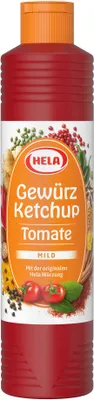 Immagine prodotto di Hela tomato spice ketchup dal sapore leggermente piccante 800ml