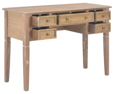 Produktbild von vidaXL Schreibtisch Braun 109,5 x 45 x 77,5 cm Holz