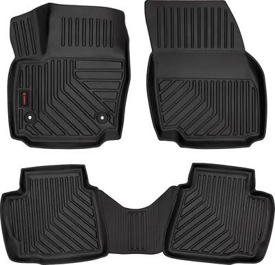 Zdjęcie produktu dla Dywaniki samochodowe gumowe 3D do Ford Mondeo MK4 liftback, sedan, kombi (2007-2012) - czarne, dopasowane (4 szt.)