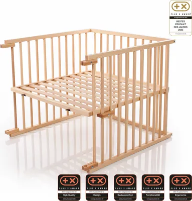 Produktbild von babybay Kinderbett-Umbausatz für babybay Maxi Comfort Plus, natur lackiert