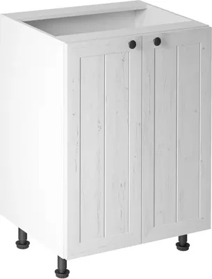 Produktbild von Küchenunterschrank 60 cm mit 2 Türen ohne Arbeitsplatte, Provence D60 Weiß/Matt