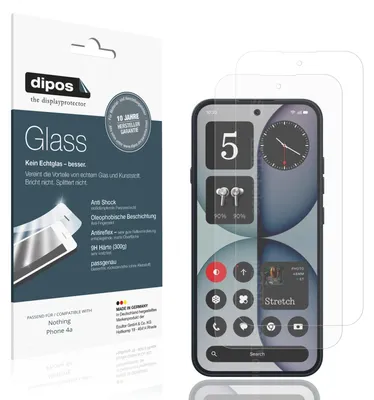 Produktbild von 2x Schutzfolie für Nothing Phone 4a matt - Anti-Shock 9H Folie dipos Glass Kunststoffglas