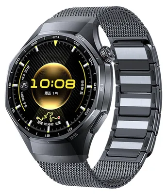 Immagine prodotto di Cinturino per smartwatch in acciaio inossidabile per Huawei Watch GT 6 Pro con chiusura magnetica, grigio