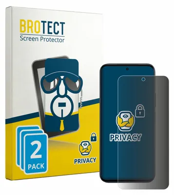 Produktbild von 2x BROTECT Sichtschutzfolie für Vivo Y6a Anti-Spy Privacy Sichtschutz Blickschutz Folie Blaulicht-Schutz