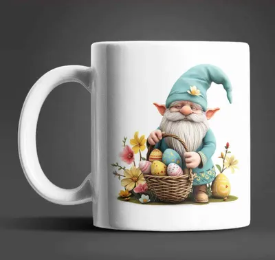 Produktbild von Gnom Ostern Ostereier Keramik Kaffeetasse Teetasse Tasse Geschenkidee