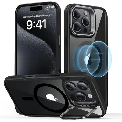Zdjęcie produktu dla Etui ESR Classic Hybrid HaloLock Kickstand 16 - przezroczyste/czarne