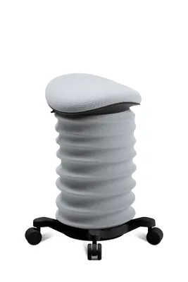 Produktbild von Topstar Sitness 4D mit Rollen grau/schwarz ergonomischer Sitzhocker, Aktivhocker gegen Rückenschmerzen