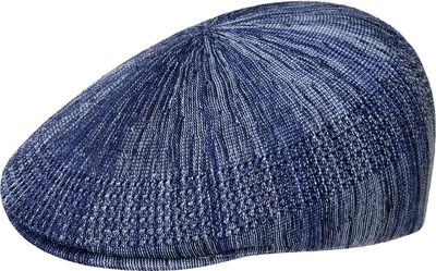 Kangol leichte luftige melierte Flatcap Ventair 507 in blau