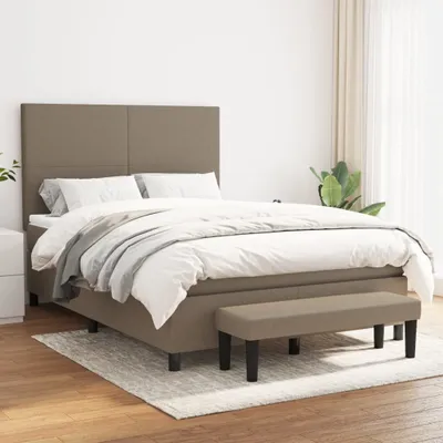 Produktbild von Maison Exclusive - Boxspringbett mit Matratze Taupe 140x200 cm Stoff