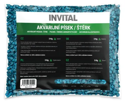 Immagine prodotto di Ghiaia per acquari blu fluo 4 - 8 mm 3 kg