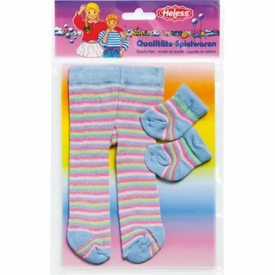 Produktbild von Heless 760 Puppenkleidung Strumpfhose mit Söckchen in Größe  28-35cm