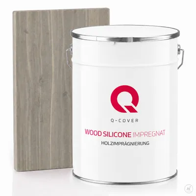 Produktbild von Holzimprägnierung | Dunkelgrau 5 L  | 2 In 1 | Holzschutz |  Farbimprägnierung |  Imprägniermittel Holzschutz |mittel Imprägnierung Abperleffekt