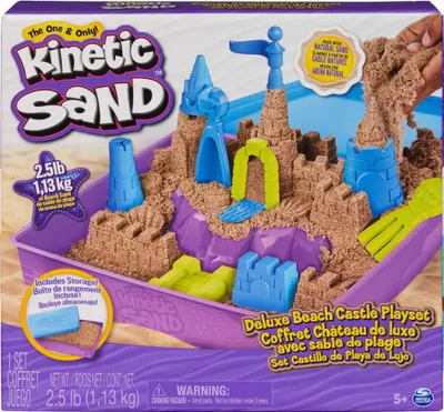 Obrázek produktu pro Kinetic Sand KNS ACK Deluxe BeachCastlePlayset MX GML, Kinetický písek pro děti, 5 rok/roky, Vícebarevný