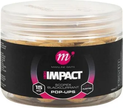 Produktbild von Mainline Baits Hi Impact Scopex Blackcurrant Pop Up 15 mm