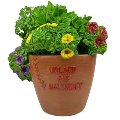 Produktbild von Urlaub auf Balkonien Blumentopf Spardose