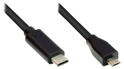 Produktbild von Good Connections USB Micro B an USB-C CU 5m schwarz