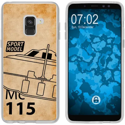 Produktbild von PhoneNatic Case kompatibel mit Samsung Galaxy A8 (2018) EU Version Silikon-Hülle Space U.F.O. M1
