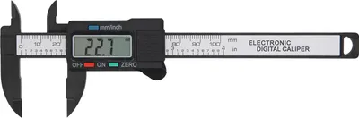 Obrázek produktu pro Digitální LCD displej Třmen vysoce přesné plastové uhlíkové vlákno Vernier Scale 0-100mm
