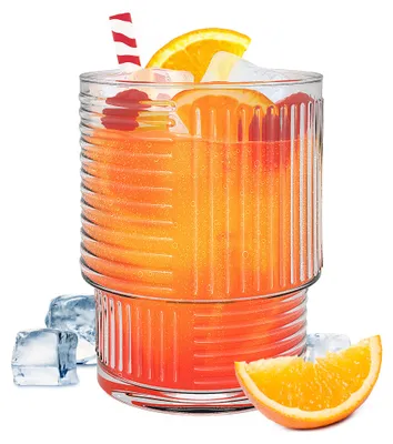 Produktbild von Gläser Set 12-teilig: 6 Longdrinkgläser 400ml + 6 kleine Gläser Geriffelt 320ml, Ideal für Eiskaffee, Smoothie, Saft, Wassergläser Set