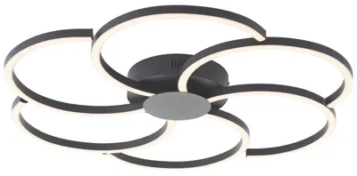 Produktbild von BRILLIANT Deckenleuchte 65cm Fico schwarz IP20   dimmbar LED integriert