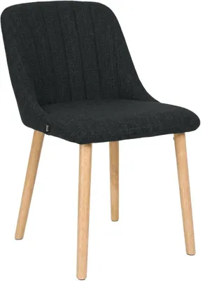 Productafbeelding van Eetkamerstoel Arie, bekleed met antracietkleurige stof