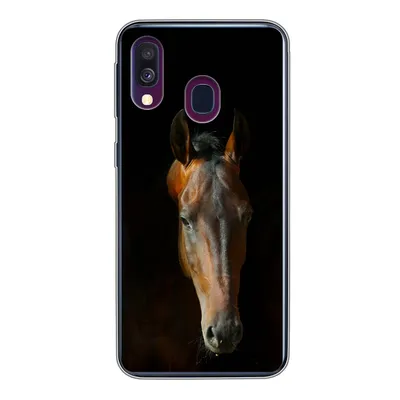 Produktbild von MuchoWow® Handyhülle Schutzhülle Hülle für Samsung Galaxy A40 Pferde - Tiere - Braun Silikon Softcase Handy Hülle - Handy-Tasche