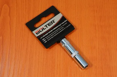 Produktbild von Stecknuss Steckschlüssel Einsätze tief Nüsse lang Nuss 6 kant - 1/4" - 8mm