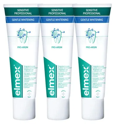 Produktbild von Whitening toothpaste for sensitive teeth Sensitive White ning Trio 3x 75ml