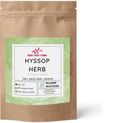Produktbild von Herbs from Poland Ysopkraut – Unterstützt Atemwege & Verdauung, Stärkt das Immunsystem, Würzig-aromatisch, 100% Natürlich – 500g