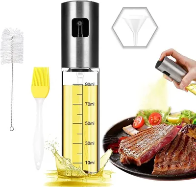 Produktbild von Öl Sprüher Flasche 100ML Öl Sprühflasche Essig Spritzer Ölspender Transparent Öl Sprayer Grill Zubehör