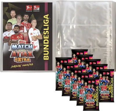 Obrázek produktu pro Topps Match Attax EXTRA 2022/23 - 1 prázdná složka + 10 boosterů