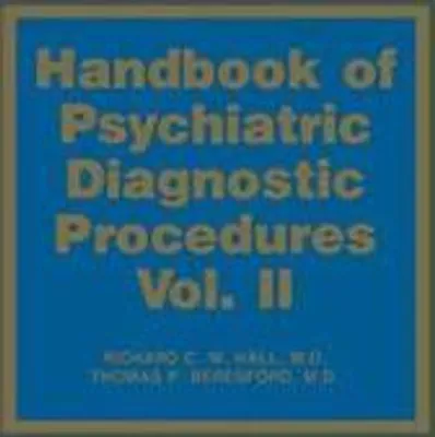 Obrázok produktu pre Handbook of Psychiatric Diagnostic Procedures