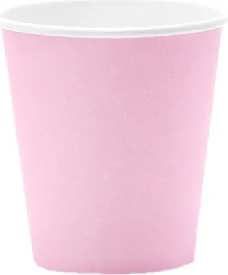Produktbild von 6 Pappbecher, pastellrosa