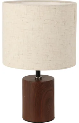 Immagine prodotto di Lampada da tavolo con paralume in tessuto, 23 x 36 cm