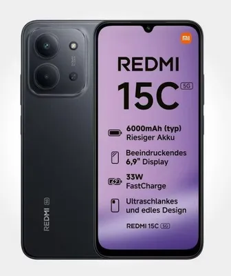 Produktbild von Xiaomi Redmi 15C 5G 128GB schwarz