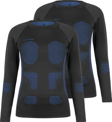 Produktbild von normani 2 x Thermooberteil Langarm Shirt Skiunterwäsche für Damen und Herren
