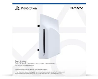 Produktbild von Sony Interactive Entertainment Disc Drive, Seitenpanel, PlayStation 5, PlayStation 5 Slim, Weiß, Matt, PlayStation 5 Slim Digital Edition